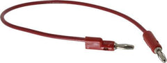 Pomona - Red Electrical Test Equipment Banana Plug - Use with 1581, 2854 Banana Plugs, Standard Banana Plugs - Eagle Tool & Supply