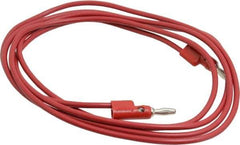 Pomona - Red Electrical Test Equipment Banana Plug - Use with 1581, 2854 Banana Plugs, Standard Banana Plugs - Eagle Tool & Supply