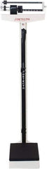 Detecto - Beam Display, 400 Lb. Capacity, Eye-Level Mechanical Beam Scale with Height Rod - 4 Ounce Graduation, 59" High, 10-1/2" Platform Length x 14-1/2" Width - Eagle Tool & Supply