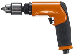 Dotco - 3/8" Keyed Chuck - Pistol Grip Handle, 1,300 RPM, 0.6 hp, 90 psi - Eagle Tool & Supply