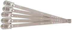 Pryor - 8.27 Inch Long, 70 Kg Breaking Strength, Metal T Indicative Seal - 7 Inch Operating Length, Metallic Tin Plated Metal - Eagle Tool & Supply