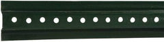 NMC - 8' High, Traffic Sign Post - Steel, 3/8" Hole Diam, Green - Eagle Tool & Supply