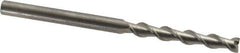 Kennametal - 1/4", 1-3/4" LOC, 1/4" Shank Diam, 4" OAL, 2 Flute, Solid Carbide Square End Mill - Single End, Uncoated, Spiral Flute, 45° Helix, Centercutting, Right Hand Cut, Right Hand Flute, Series AADF - Eagle Tool & Supply