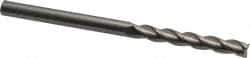 Kennametal - 1/4", 1-3/4" LOC, 1/4" Shank Diam, 4" OAL, 3 Flute, Solid Carbide Square End Mill - Single End, Uncoated, Spiral Flute, 37° Helix, Centercutting, Right Hand Cut, Right Hand Flute, Series AADE - Eagle Tool & Supply