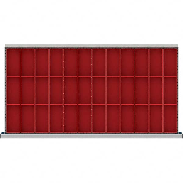LISTA - 36-Compartment Drawer Divider Layout for 3.15" High Drawers - Eagle Tool & Supply