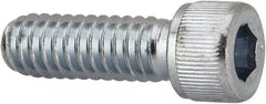 Value Collection - 1/4-20 UNC Hex Socket Drive, Socket Cap Screw - Alloy Steel, Zinc-Plated Finish, Fully Threaded, 3/4" Length Under Head - Eagle Tool & Supply