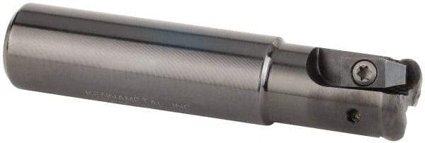 Kennametal - 15.88mm Cutting Diam, 5/8" Shank Diam, 5/8" Max Depth of Cut, Straight Shank Indexable Copy End Mill - 2 Inserts, RP.. 2150.. Insert, KIPR Toolholder, Through Coolant - Eagle Tool & Supply