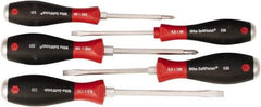 Wiha - 5 Piece Phillips & Slotted Screwdriver Set - Comes in Kit Bag - Eagle Tool & Supply