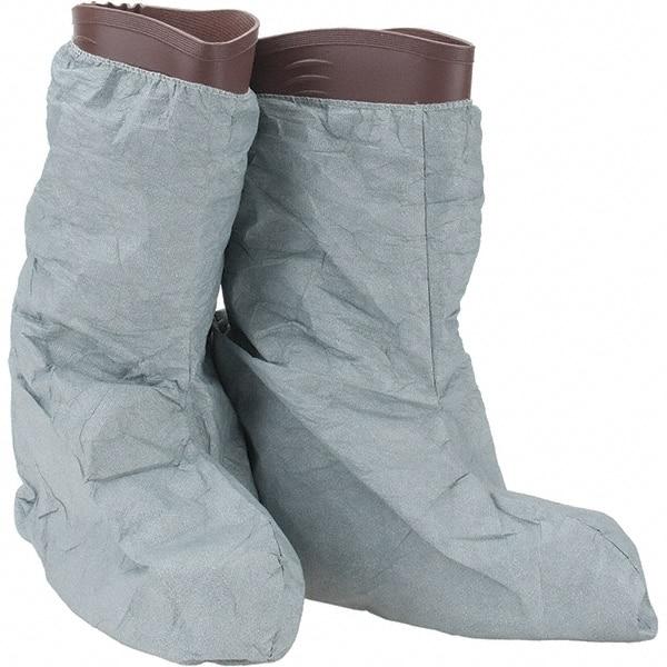 Dupont - Size Universal, ProShield 3, Non-Skid Boot Cover - Grey, Non-Chemical Resistant - Eagle Tool & Supply