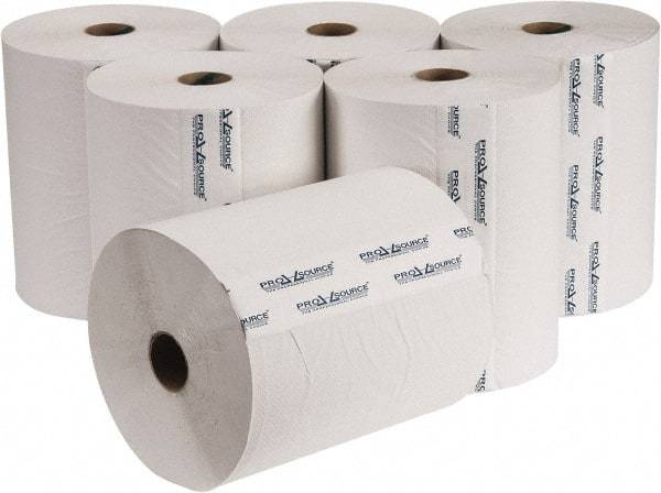 PRO-SOURCE - Hard Roll of 1 Ply White Paper Towels - 10" Wide, 800' Roll Length - Eagle Tool & Supply