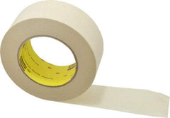 3M - 2" Wide x 60 Yd Long Tan Paper Masking Tape - Series 234, 5.9 mil Thick, 27 In/Lb Tensile Strength - Eagle Tool & Supply