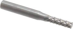 Accupro - 3/16" Diam, 5/8" LOC, Plain End, Solid Carbide Diamond Pattern Router Bit - Right Hand Cut, 2" OAL, 1/4" Shank Diam, Use on Fiberglass - Eagle Tool & Supply