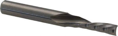 Accupro - 3/16" Cutting Diam x 5/8" Length of Cut, 1 Flute, Downcut Spiral Router Bit - Uncoated, Right Hand Cut, Solid Carbide, 2" OAL x 1/4" Shank Diam, Single Edge, 21° Helix Angle - Eagle Tool & Supply