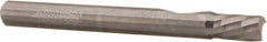 Accupro - 1/4" Cutting Diam x 3/8" Length of Cut, 1 Flute, Downcut Spiral Router Bit - Uncoated, Right Hand Cut, Solid Carbide, 2-1/2" OAL x 1/4" Shank Diam, Single Edge, 21° Helix Angle - Eagle Tool & Supply