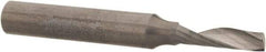 Accupro - 5/32" Cutting Diam x 9/16" Length of Cut, 1 Flute, Upcut Spiral Router Bit - Uncoated, Right Hand Cut, Solid Carbide, 2" OAL x 1/4" Shank Diam, Single Edge, 21° Helix Angle - Eagle Tool & Supply