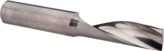 Accupro - 1/2" Cutting Diam x 1-5/8" Length of Cut, 1 Flute, Upcut Spiral Router Bit - Uncoated, Right Hand Cut, Solid Carbide, 3-1/2" OAL x 1/2" Shank Diam, Single Edge, 21° Helix Angle - Eagle Tool & Supply