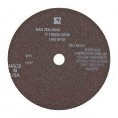 Tru-Maxx - 6" 60 Grit Aluminum Oxide Cutoff Wheel - 1/16" Thick, 5/8" Arbor, 6,048 Max RPM, Use with Stationary Tools - Eagle Tool & Supply