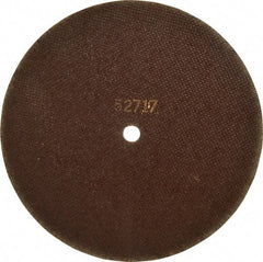 Tru-Maxx - 10" 46 Grit Aluminum Oxide Cutoff Wheel - 1/16" Thick, 5/8" Arbor, 6,112 Max RPM, Use with Stationary Tools - Eagle Tool & Supply