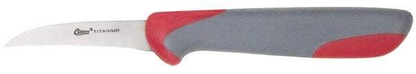 Clauss - 2-1/2" Long Blade, Stainless Steel, Fine Edge, Paring Knife - 7-1/2" OAL, Comfort Grip Handle - Eagle Tool & Supply