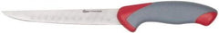 Clauss - 6-1/2" Long Blade, Stainless Steel, Fine Edge, Slicing Knife - 12" OAL, Comfort Grip Handle - Eagle Tool & Supply