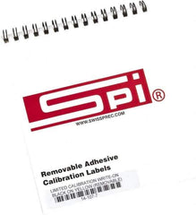 SPI - Inspection Label - Legend: Limited Calibration, English, Black & Yellow, 2" Long x 1/2" High, No Coating - Eagle Tool & Supply