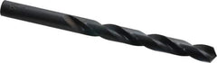 Hertel - Letter V 118° High Speed Steel Jobber Drill - Oxide Finish, Right Hand Cut, Spiral Flute, Straight Shank, 5" OAL, Standard Point - Eagle Tool & Supply