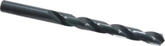Hertel - Letter W 118° High Speed Steel Jobber Drill - Oxide Finish, Right Hand Cut, Spiral Flute, Straight Shank, 5-1/8" OAL, Standard Point - Eagle Tool & Supply