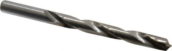 CJT - 25/64" 118° Carbide-Tipped Jobber Drill - Bright Finish, Right Hand Cut, Spiral Flute, Straight Shank, 5-1/4" OAL, Standard Point - Eagle Tool & Supply