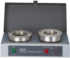 SKF - 16" Long x 10 Wide x 5" High, 110 Volt Hot Plate - 120 to 390°F, 1 Burner, 1000 Watt - Eagle Tool & Supply