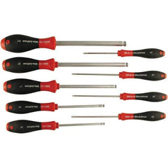 Wiha - 9 Piece Ball Hex Screwdriver Set - Comes in Box - Eagle Tool & Supply