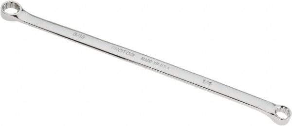 Proto - 1/4" x 5/16" 12 Point Spline Box Wrench - Double End, 8-5/8" OAL, Steel, Polished Finish - Eagle Tool & Supply