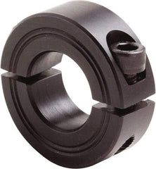 Climax Metal Products - 23mm Bore, Steel, Two Piece Clamp Collar - 1-7/8" Outside Diam - Eagle Tool & Supply