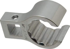 Proto - 3/4" 12 Point 3/8" Drive Chrome Flare Nut Crowfoot Wrench - 1-1/8" Head Diam x 23/32" Head Thickness, 1-1/2" OAL - Eagle Tool & Supply