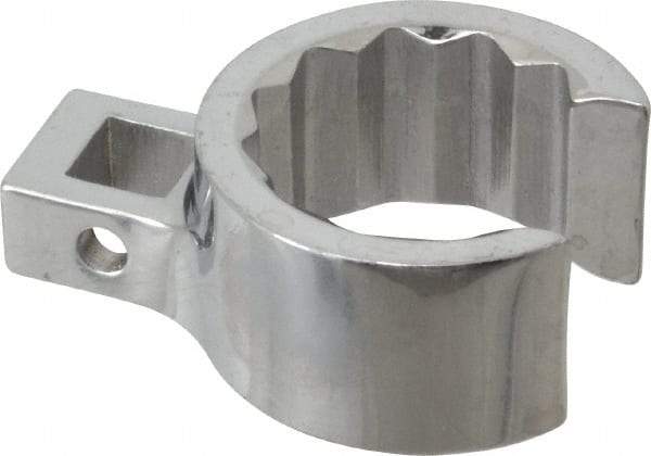 Proto - 1-1/16" 12 Point 3/8" Drive Chrome Flare Nut Crowfoot Wrench - 1-17/32" Head Diam x 25/32" Head Thickness, 1-1/2" OAL - Eagle Tool & Supply