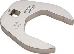 Proto - 1-9/16" 3/8" Drive Chrome Open End Crowfoot Wrench - 2.59" Head Diam x 0.38" Head Thickness - Eagle Tool & Supply