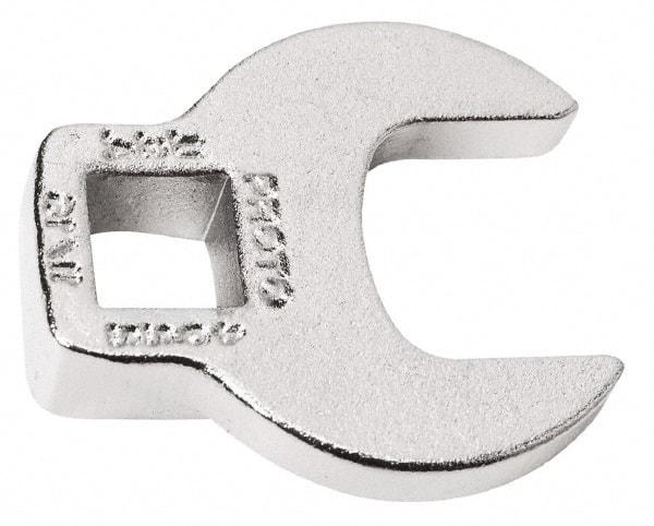 Proto - 2-7/16" 3/8" Drive Chrome Open End Crowfoot Wrench - 4.15" Head Diam x 1/2" Head Thickness - Eagle Tool & Supply