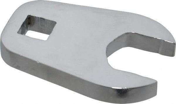 Proto - 15/16" 1/2" Drive Full Polish Chrome Open End Crowfoot Wrench - 1-15/16" Head Diam x 3/8" Head Thickness, 1-31/32" OAL - Eagle Tool & Supply