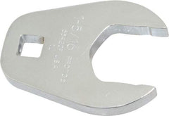 Proto - 1-5/16" 1/2" Drive Full Polish Chrome Open End Crowfoot Wrench - 2-19/32" Head Diam x 3/8" Head Thickness, 2-39/64" OAL - Eagle Tool & Supply