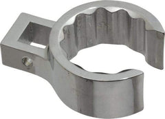 Proto - 1-5/16" 12 Point 1/2" Drive Full Polish Chrome Flare Nut Crowfoot Wrench - 1-27/32" Head Diam x 7/8" Head Thickness, 2.53" OAL - Eagle Tool & Supply