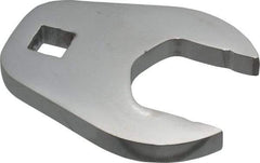 Proto - 1-3/8" 1/2" Drive Full Polish Chrome Open End Crowfoot Wrench - 2-23/32" Head Diam x 3/8" Head Thickness, 2-47/64" OAL - Eagle Tool & Supply