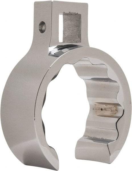 Proto - 1-5/8" 12 Point 1/2" Drive Full Polish Chrome Flare Nut Crowfoot Wrench - 2-7/32" Head Diam x 15/16" Head Thickness, 2.94" OAL - Eagle Tool & Supply
