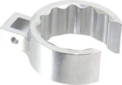 Proto - 1-3/4" 12 Point 1/2" Drive Full Polish Chrome Flare Nut Crowfoot Wrench - 2-3/8" Head Diam x 1" Head Thickness, 3.06" OAL - Eagle Tool & Supply