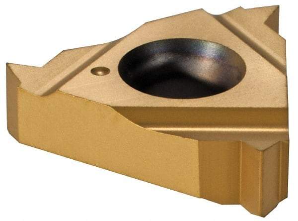 Vargus - 3ER External Right Hand 14 NPT Laydown Threading Insert - Grade VKX, TiN Coated Carbide - Eagle Tool & Supply