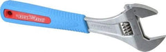 Channellock - 1-1/2" Jaw Capacity, 10" Standard Adjustable Wrench - Chrome Vanadium Steel, Chrome Finish - Eagle Tool & Supply