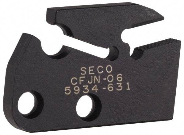Seco - 0.197" Blade Width, 7.02" OAL, Single End Indexable Cut-Off Blade - 0.866" Max Depth of Cut, CFJN Blade, MDT Series - Eagle Tool & Supply