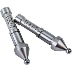 Mitutoyo - Micrometer Anvil Set - Use with Gear Tooth Micrometers - Eagle Tool & Supply