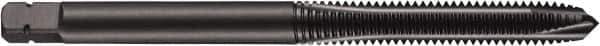 DORMER - 5/8-18 UNF, 3 Flute, Oxide Finish, Powdered Metal Spiral Point Tap - Plug Chamfer, Right Hand Thread, 3-13/16" OAL, 63/64" Thread Length, 0.48" Shank Diam, 3B Class of Fit, Series E036 - Exact Industrial Supply