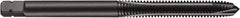 DORMER - 5/8-18 UNF, 3 Flute, Oxide Finish, Powdered Metal Spiral Point Tap - Plug Chamfer, Right Hand Thread, 3-13/16" OAL, 63/64" Thread Length, 0.48" Shank Diam, 3B Class of Fit, Series E036 - Exact Industrial Supply