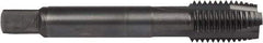 DORMER - M16x2.00 Metric Coarse, 3 Flute, Oxide Finish, Powdered Metal Spiral Point Tap - Plug Chamfer, Right Hand Thread, 3-13/16" OAL, 63/64" Thread Length, 0.48" Shank Diam, 6H Class of Fit, Series E006 - Exact Industrial Supply