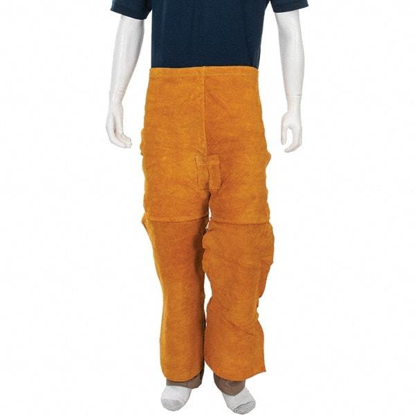 TILLMAN - 24 x 40" Welding Leg Waist Apron - Side Split Cowhide, Bourbon - Eagle Tool & Supply